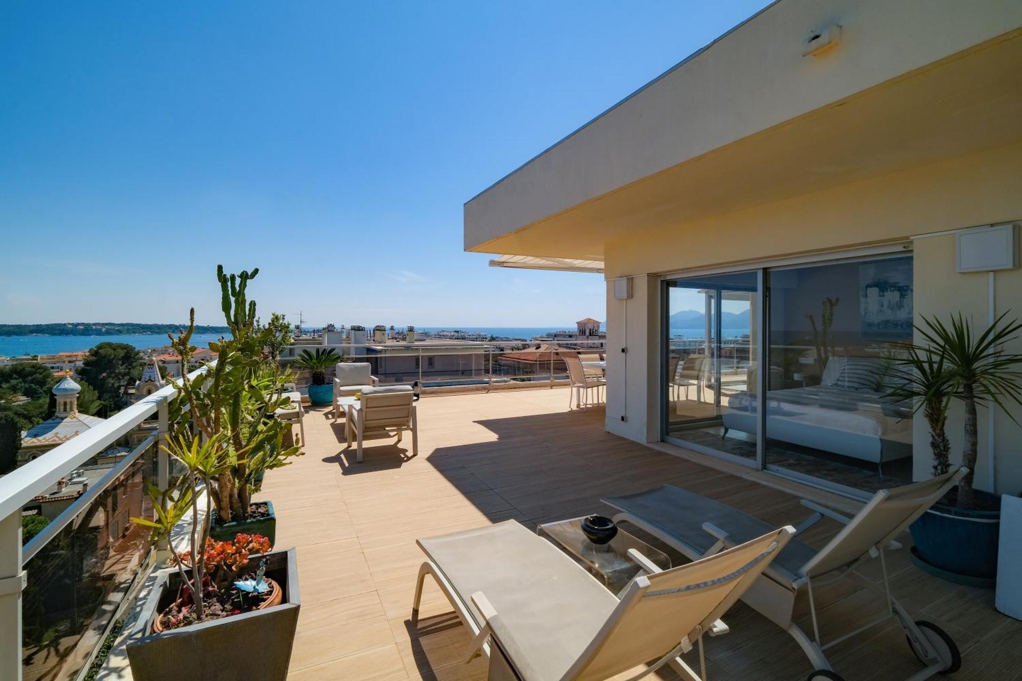 Villa Sur Le Toit - Vue Mer Exceptionnelle Cannes Eksteriør billede