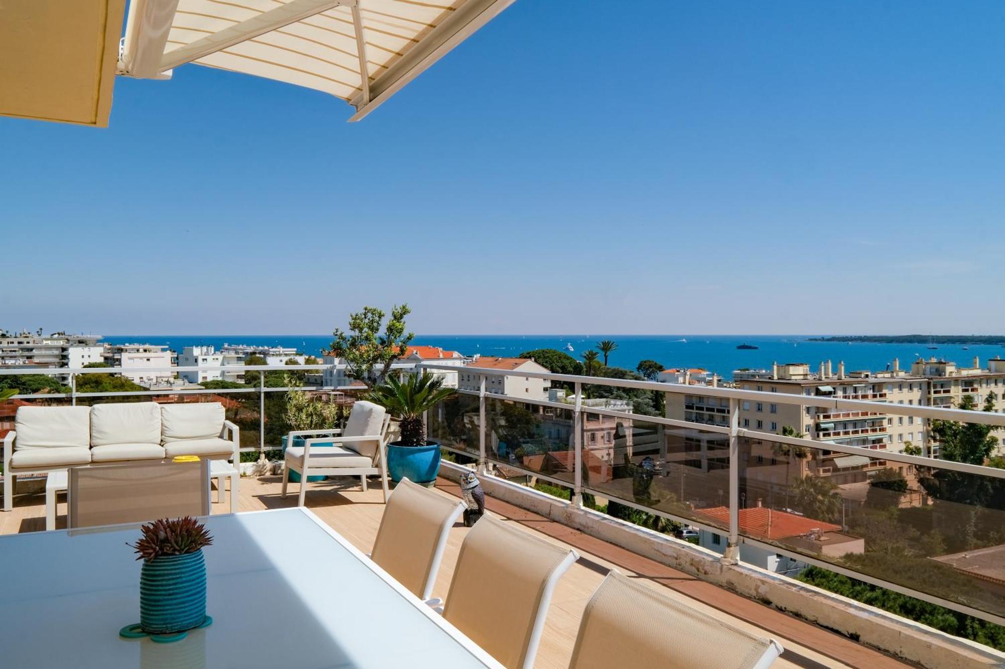 Villa Sur Le Toit - Vue Mer Exceptionnelle Cannes Eksteriør billede